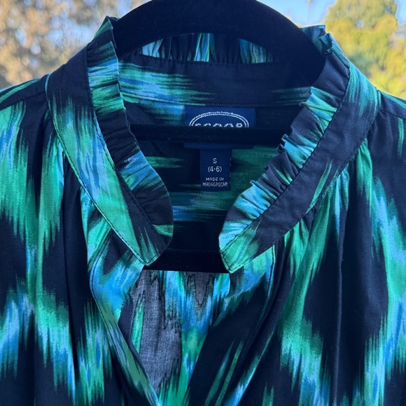 Scoop Black And Green Dress - Picture 3 of 16